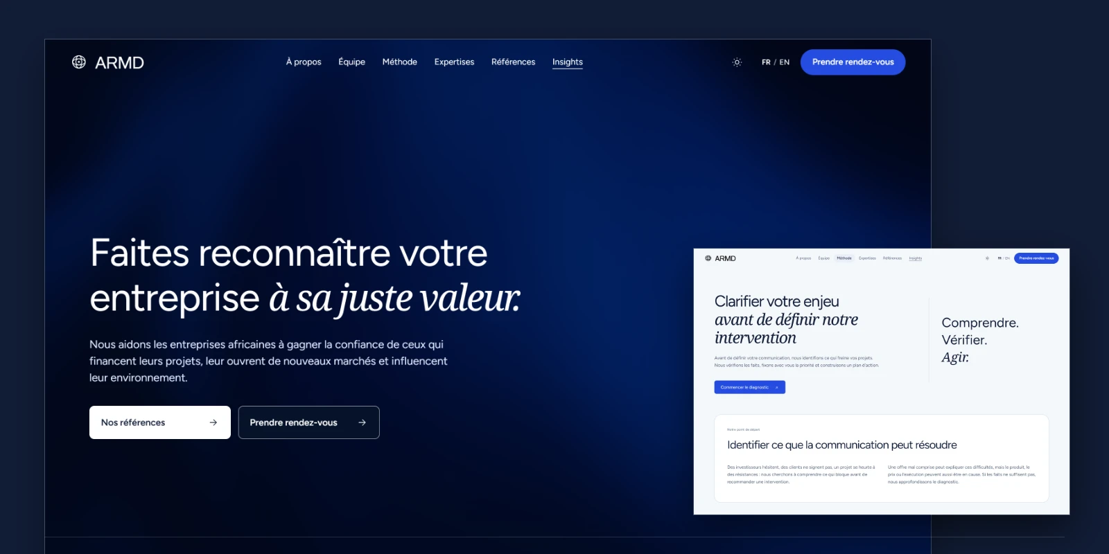 Interfaces du projet ARMD
