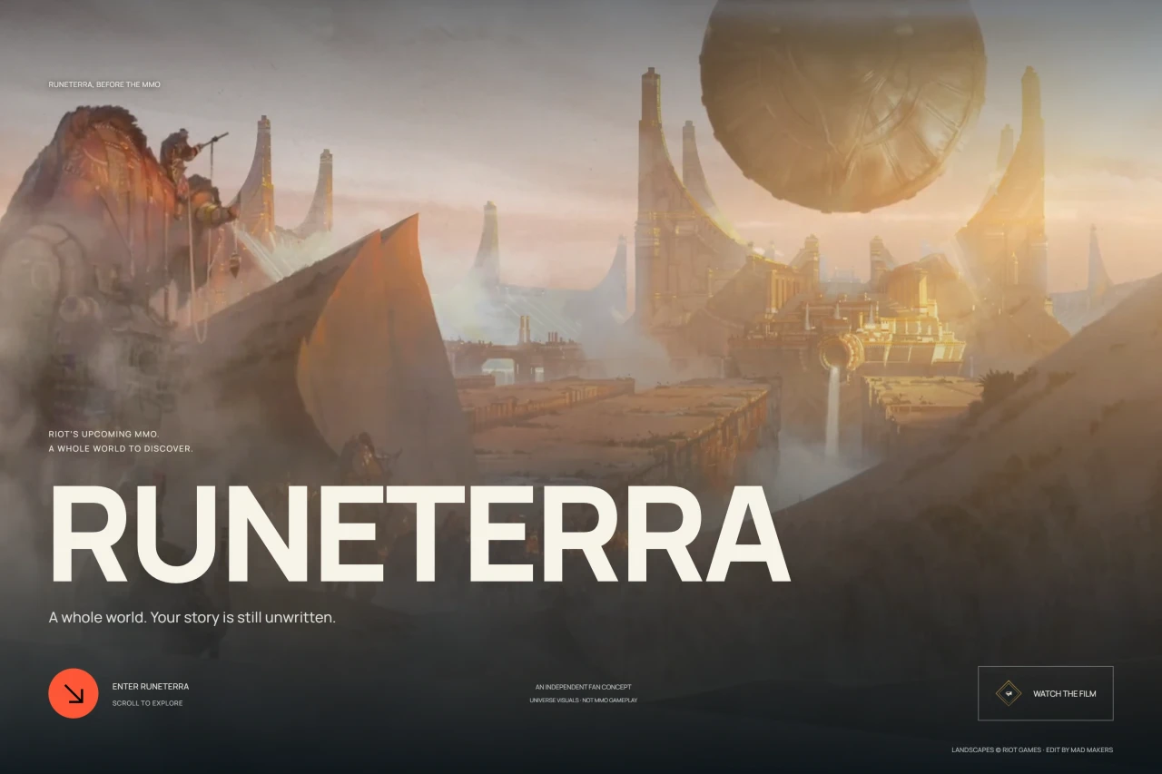 Exploration de Runeterra, carte interactive et récits.