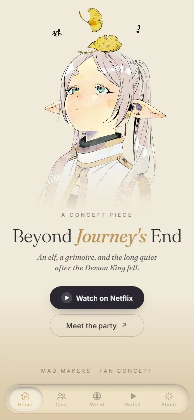 06 · Mobile · Accueil — Beyond Journey’s End