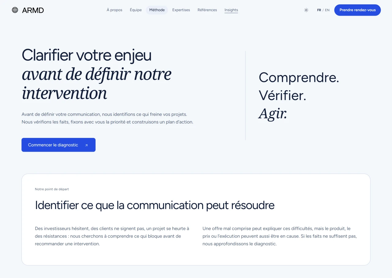 03 · La méthode · Clarifier, comprendre, agir