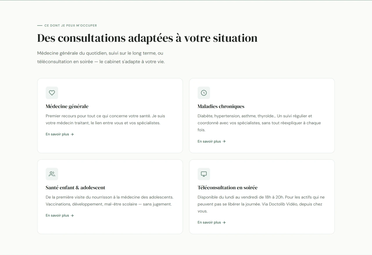 02 · Consultations · Les services du cabinet